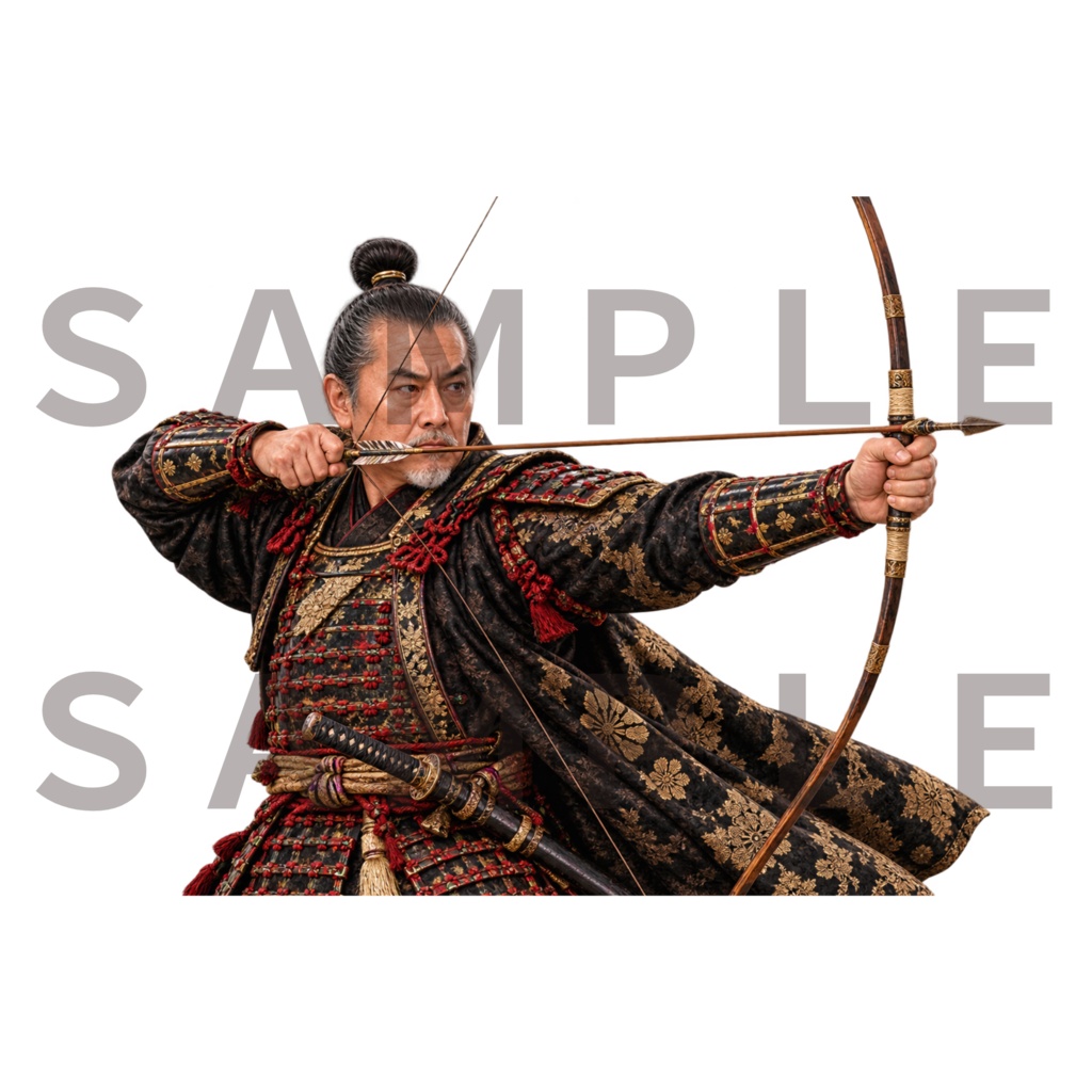 Japanese Samurai PNG Bundle 27+1|侍・武将 透過PNG素材