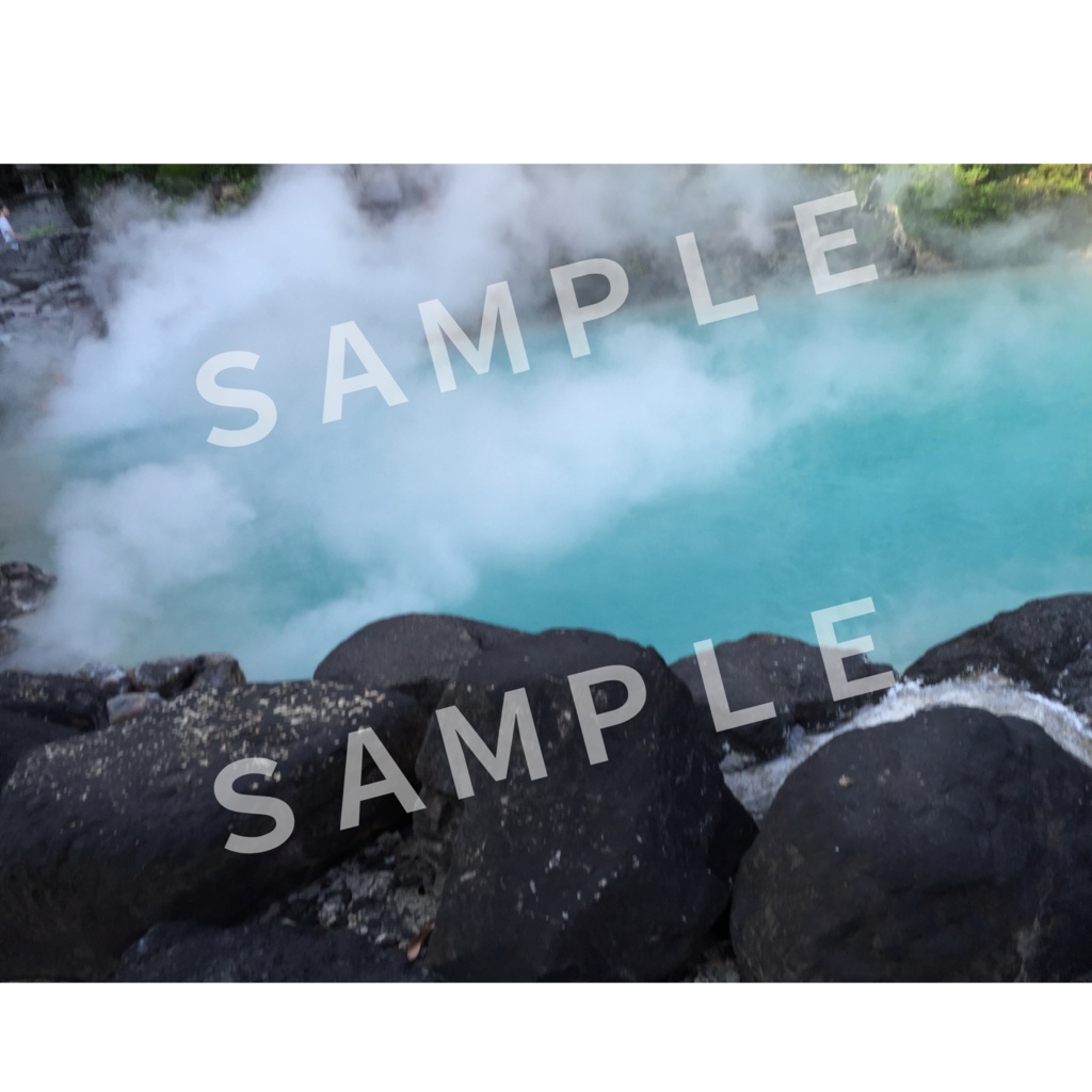 Beppu Onsen Japan Photo Set|Oita Hot Spring & Jigoku Meguri|大分・別府温泉 地獄めぐり デジタルポスター7枚