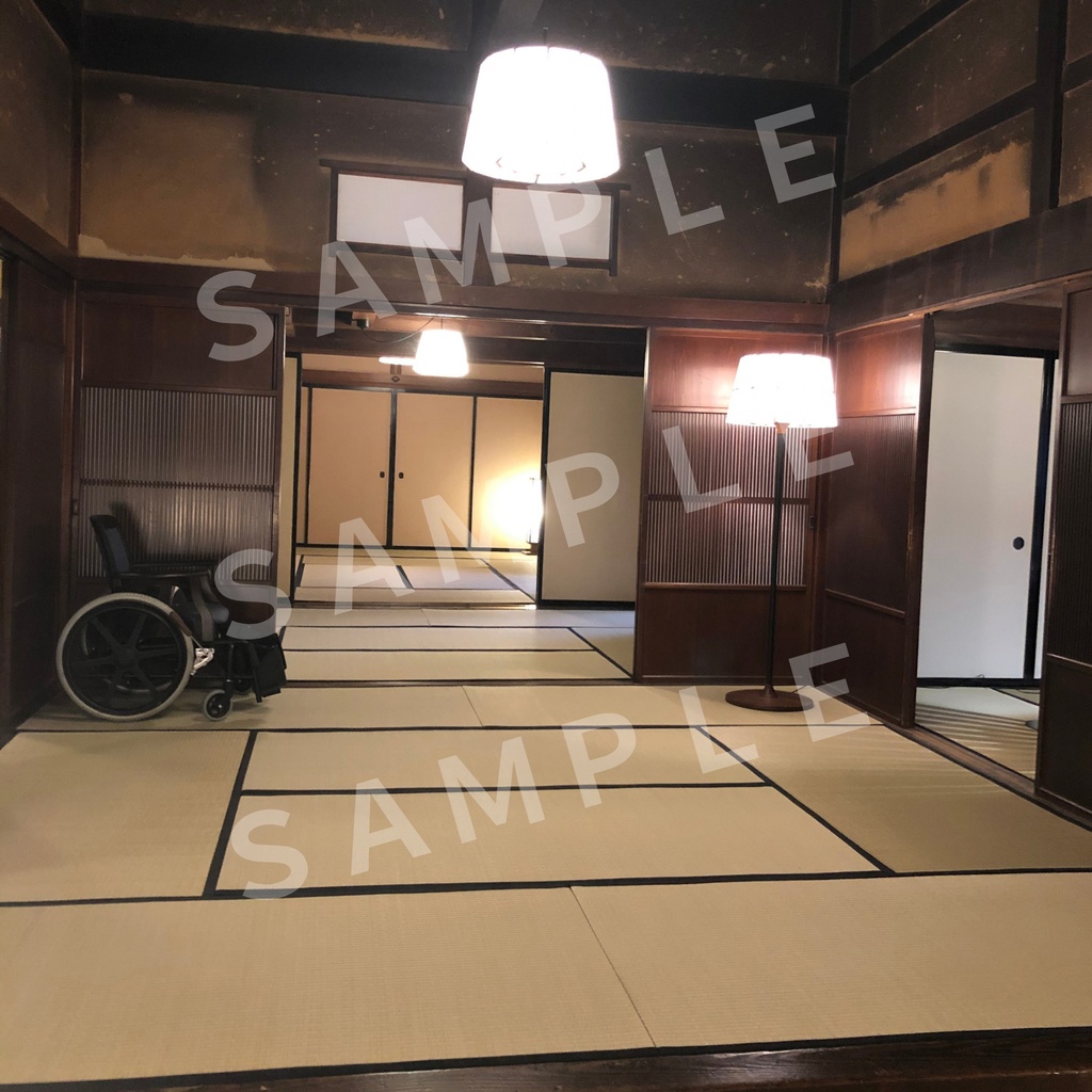 Warm Light in a Japanese Room | Tatami Interior Photography | Square Digital Print