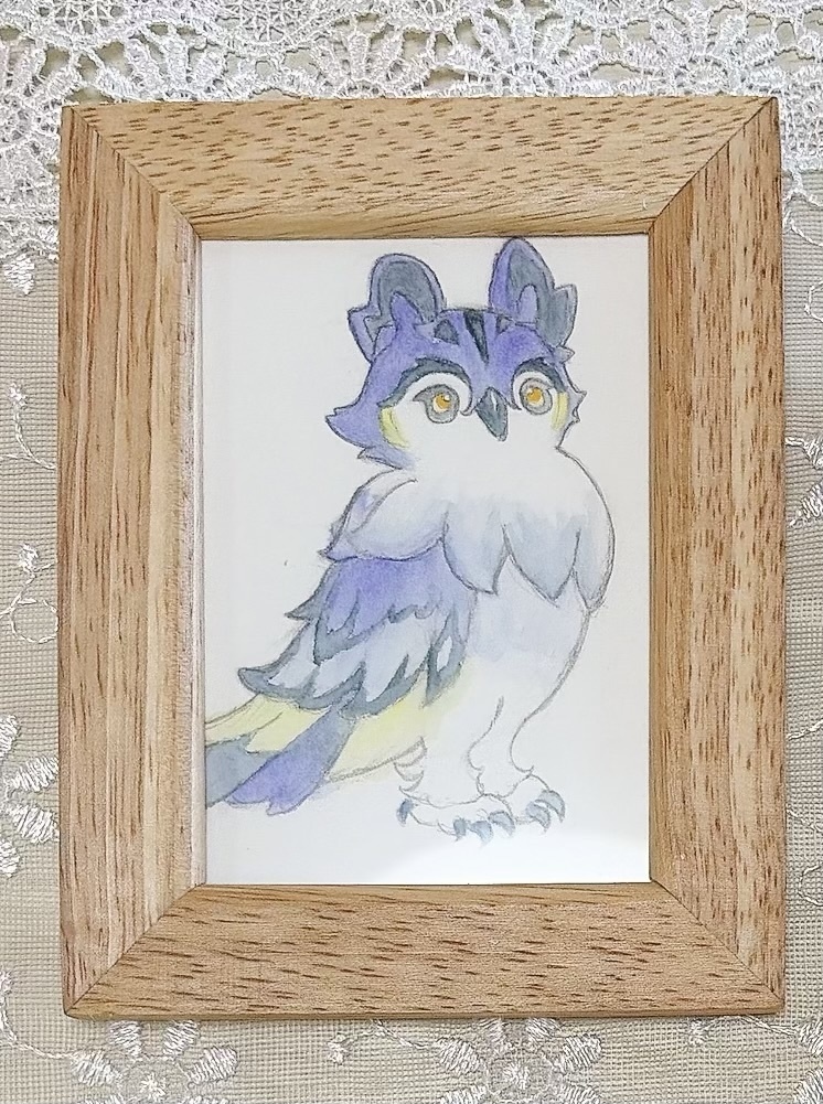 ヨルミミズク 原画