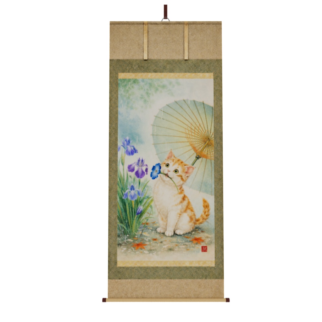 【無料お試し版】四季掛け軸セット – 春Ver(VRChat対応)