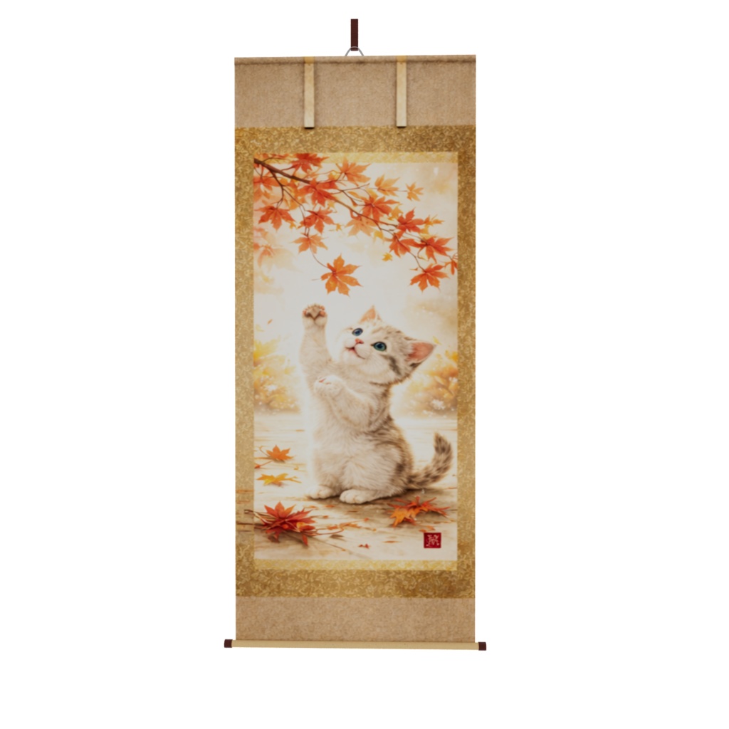 【無料お試し版】四季掛け軸セット – 春Ver(VRChat対応)