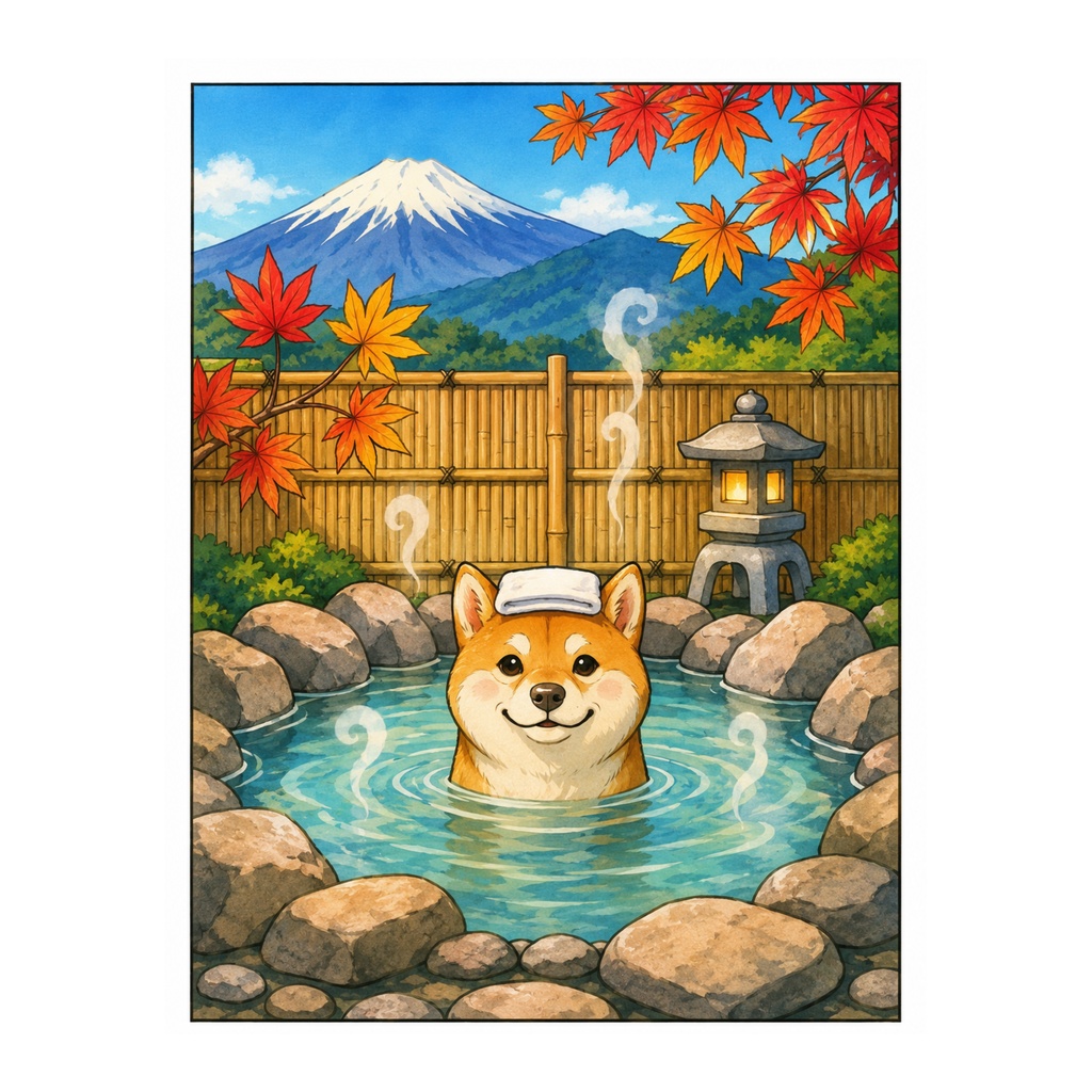 柴犬ぬりえコレクション Vol.1 ~印刷して楽しめる5枚セット(利用規約付き)=Shiba Inu Coloring Collection Vol.1 – 5 Printable Coloring Pages –