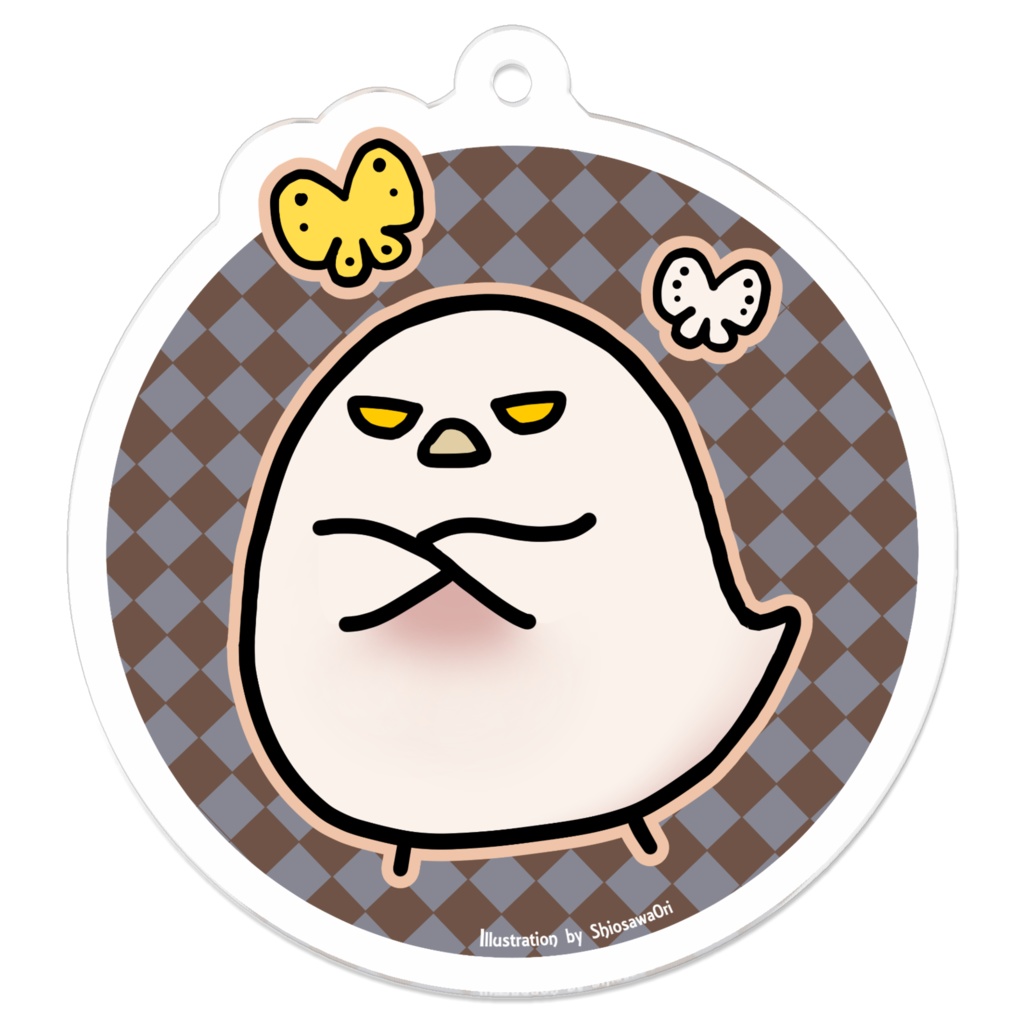 アクキー【識くんの白カラス】