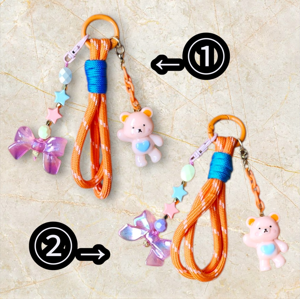 五悠 悠仁イメージ くま付きパラコードチャーム