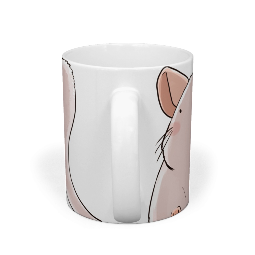 ばにらくんマグカップ顔が近い&尻尾