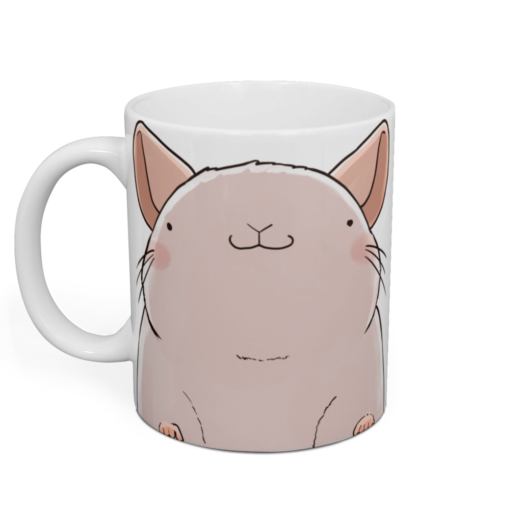 ばにらくんマグカップ顔が近い&尻尾