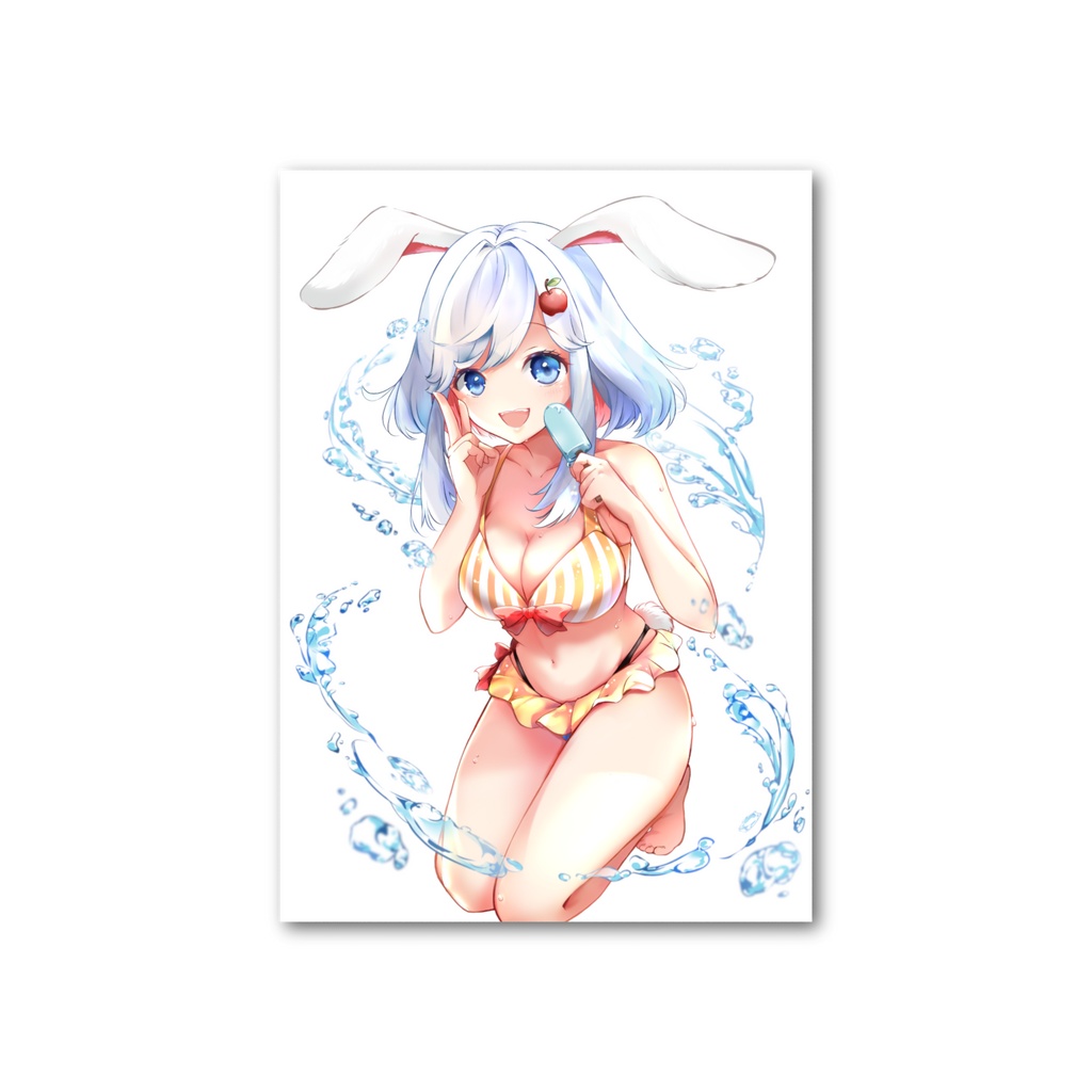 フォト風カードあかずき水着バージョン