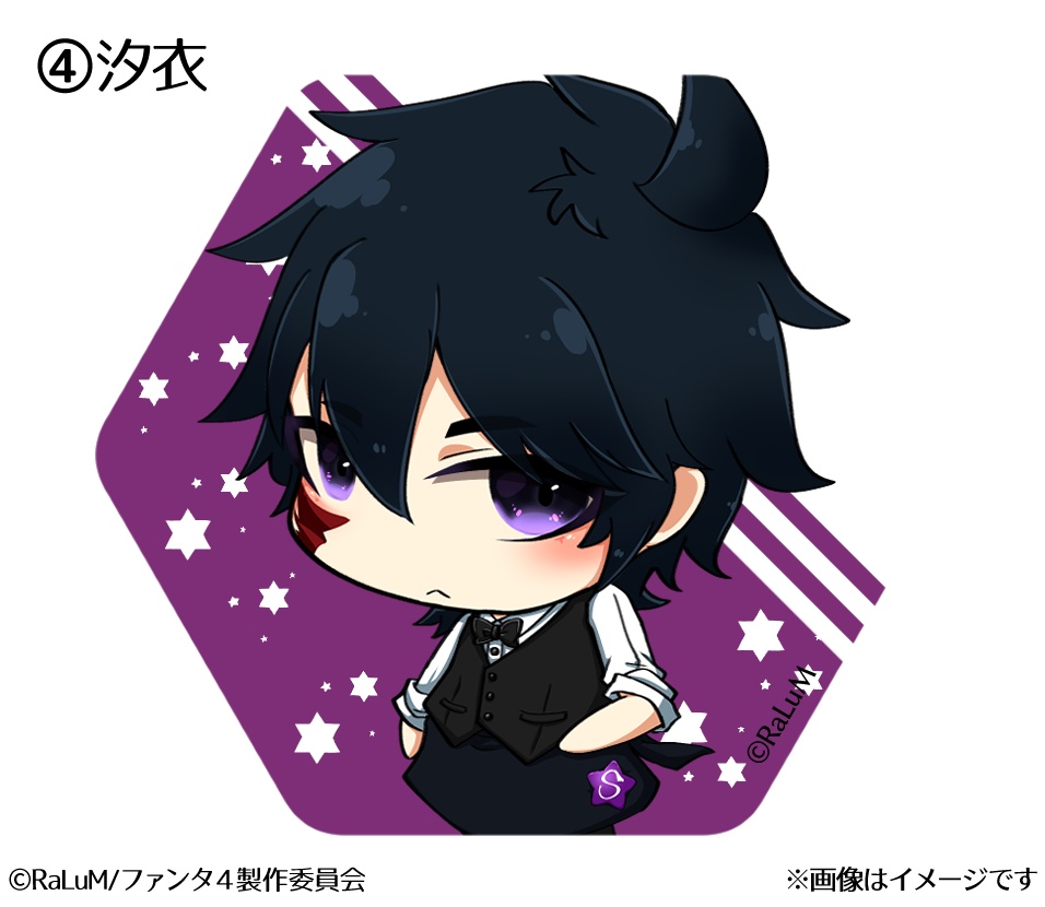 ファンタ4コラボカフェごっこ六角形缶バッチ