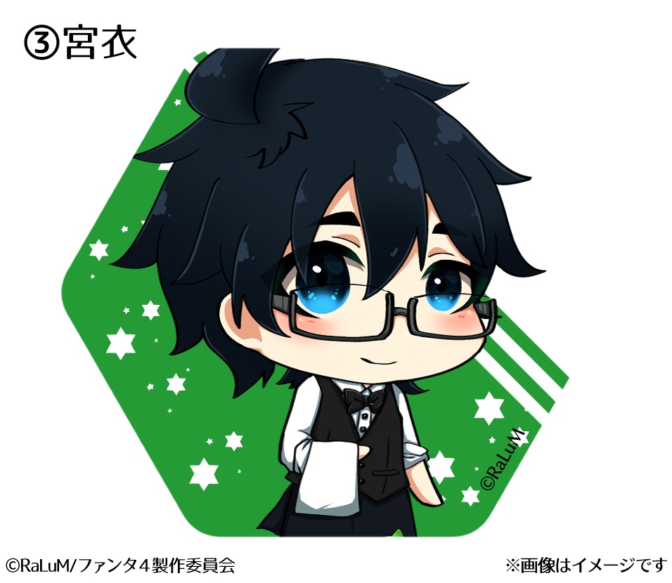 ファンタ4コラボカフェごっこ六角形缶バッチ