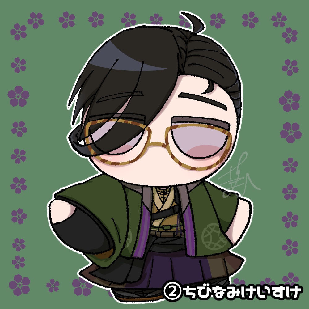 すもふり・ちびなみアクリルキーホルダー