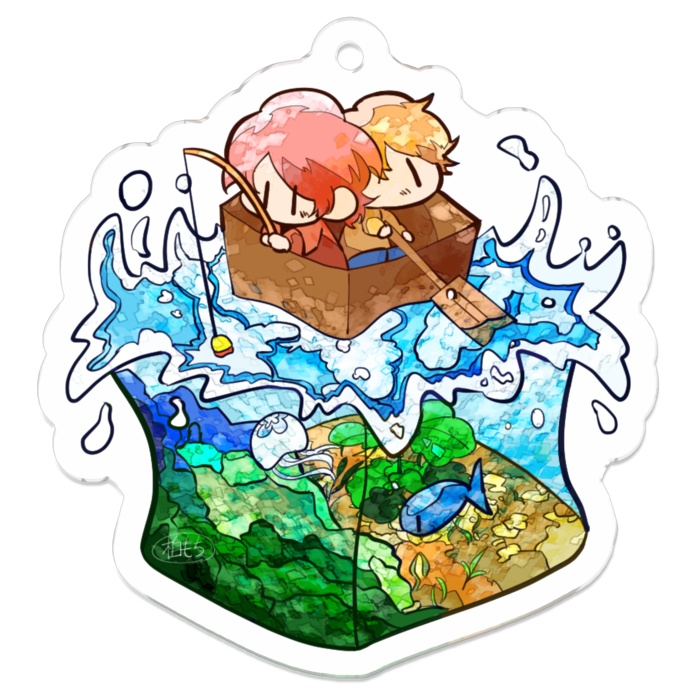 もちちびの冒険*ボートで海渡り【りつや&たくや】