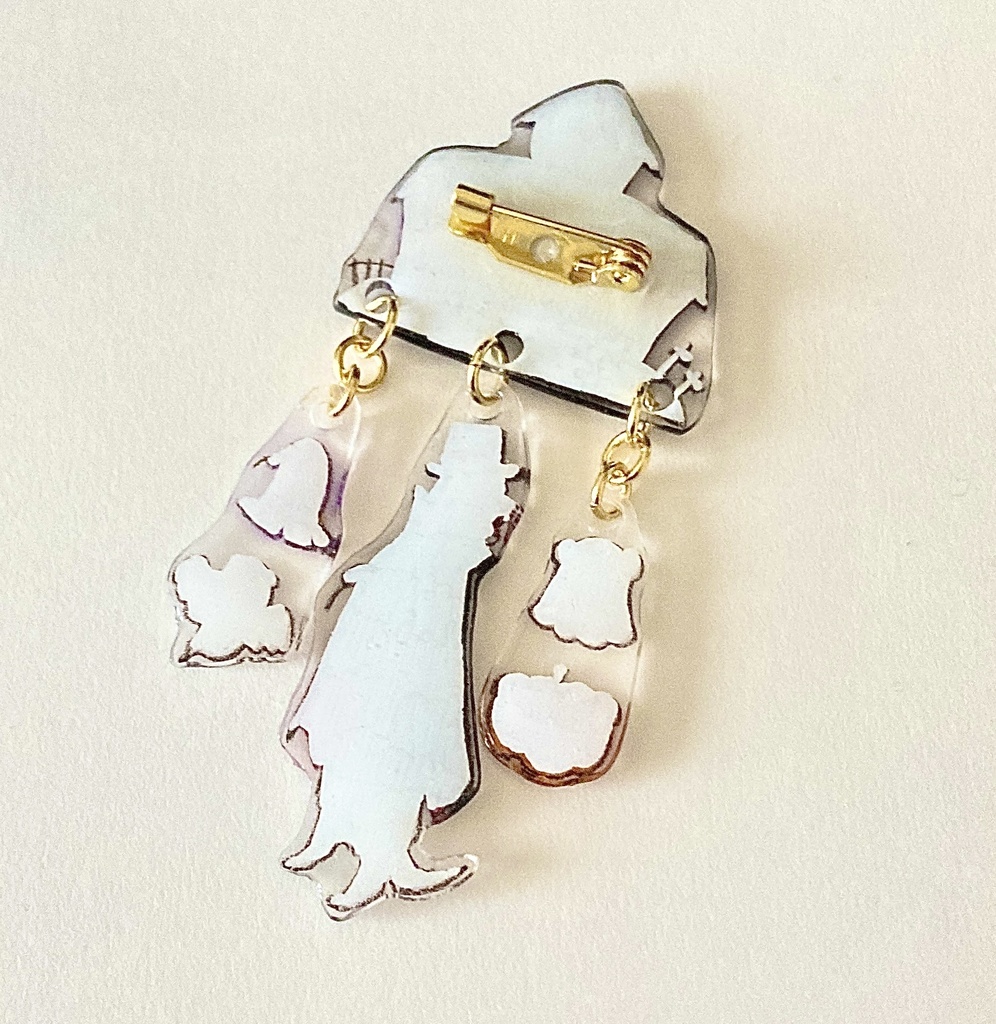 「トリック・オア・フェレット!」ブローチ