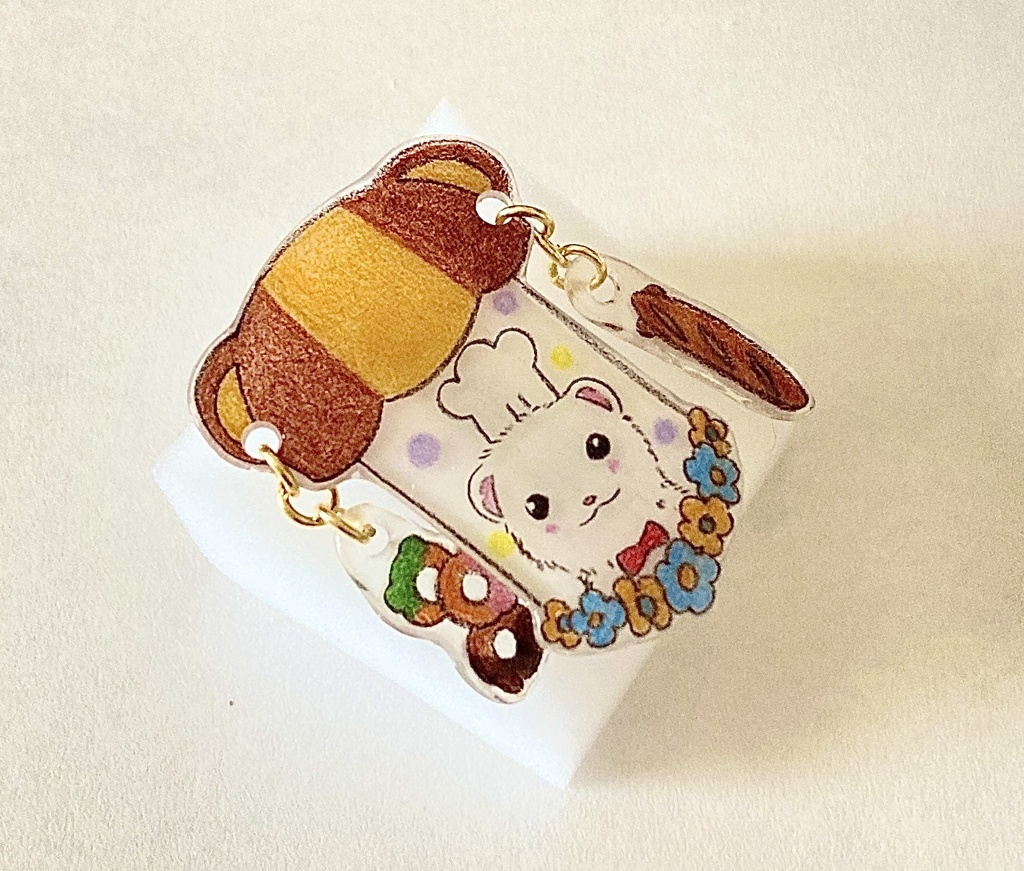 本日開店!フェレットベーカリーブローチ
