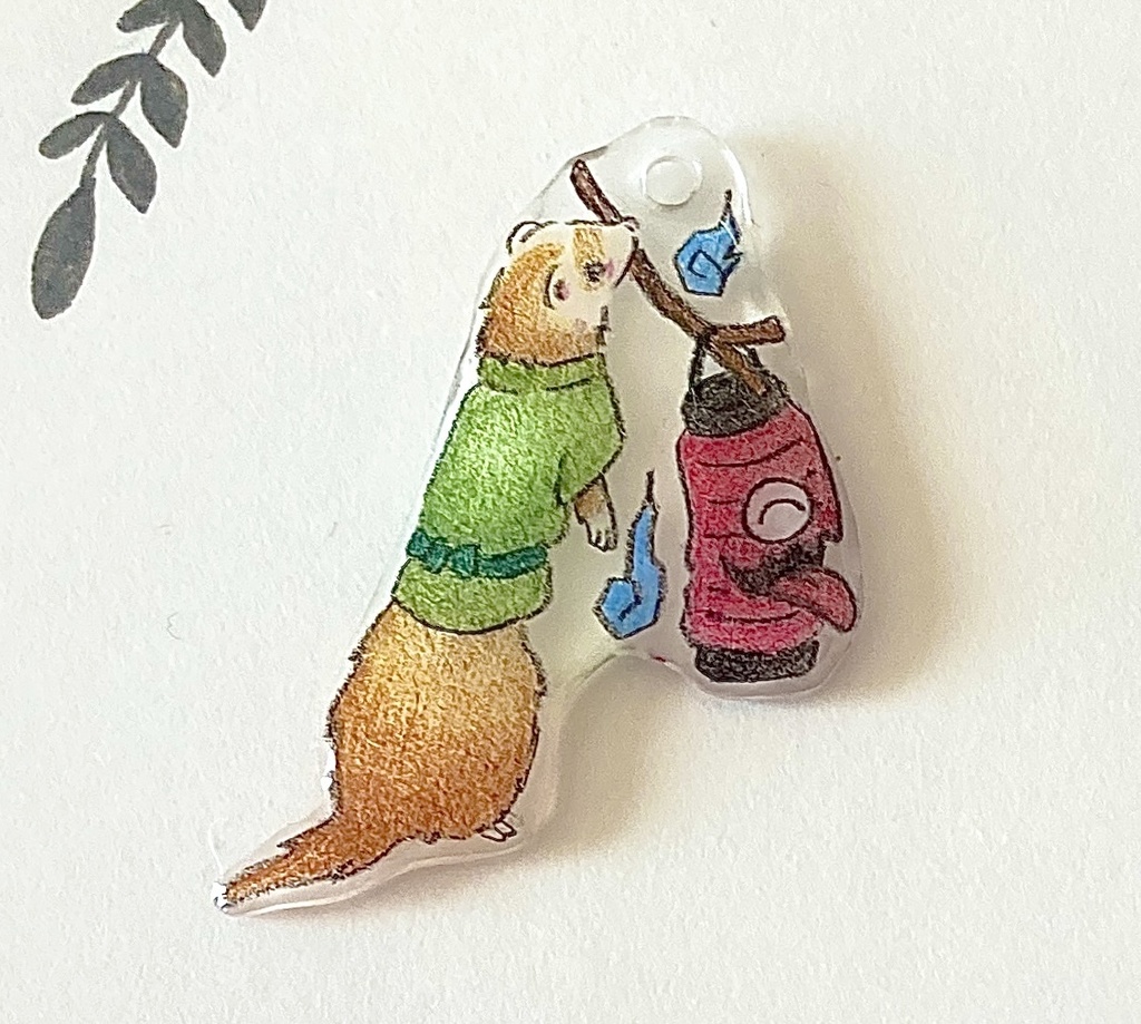 フェレット妖怪「提灯小僧(ちょうちんこぞう)」チャーム