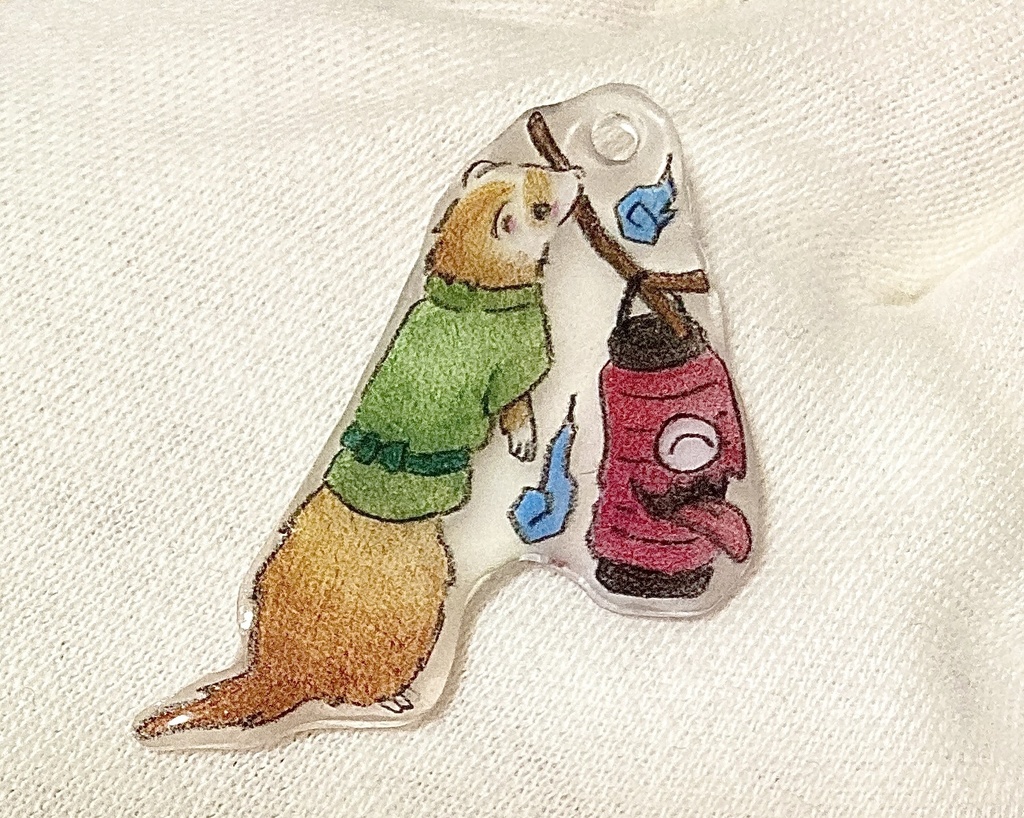 フェレット妖怪「提灯小僧(ちょうちんこぞう)」チャーム