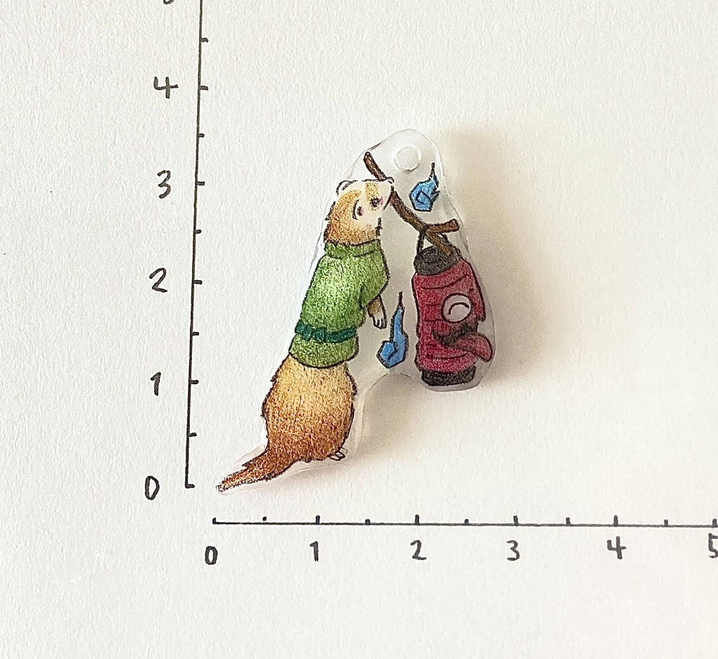 フェレット妖怪「提灯小僧(ちょうちんこぞう)」チャーム