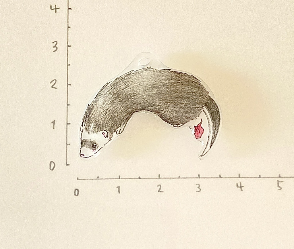 フェレット妖怪「かまいたち」チャーム