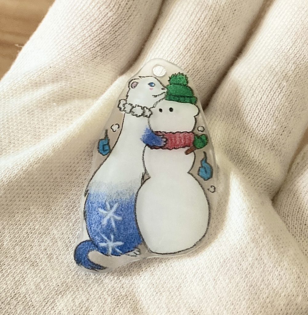 フェレット妖怪「雪女」ミニチャーム