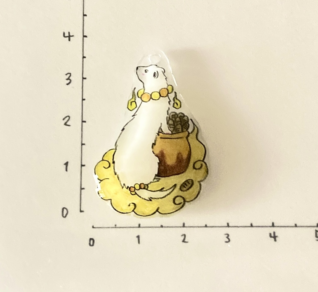 フェレット妖怪「金霊(かなだま)」チャーム