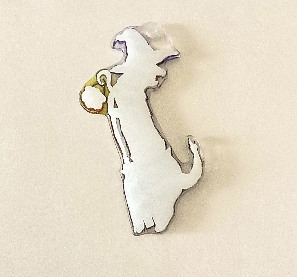 「魔法使い見習いのフェレットと魔法のほうき」チャーム