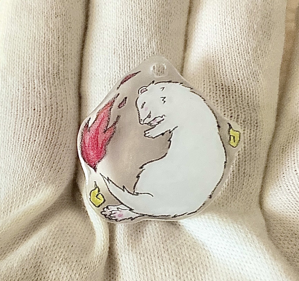 フェレット妖怪「提灯火(ちょうちんび)」チャーム