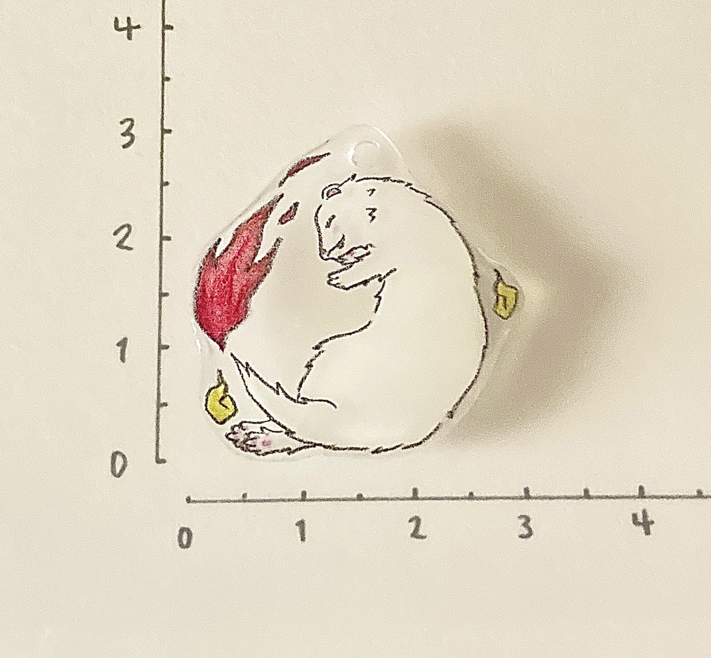 フェレット妖怪「提灯火(ちょうちんび)」チャーム