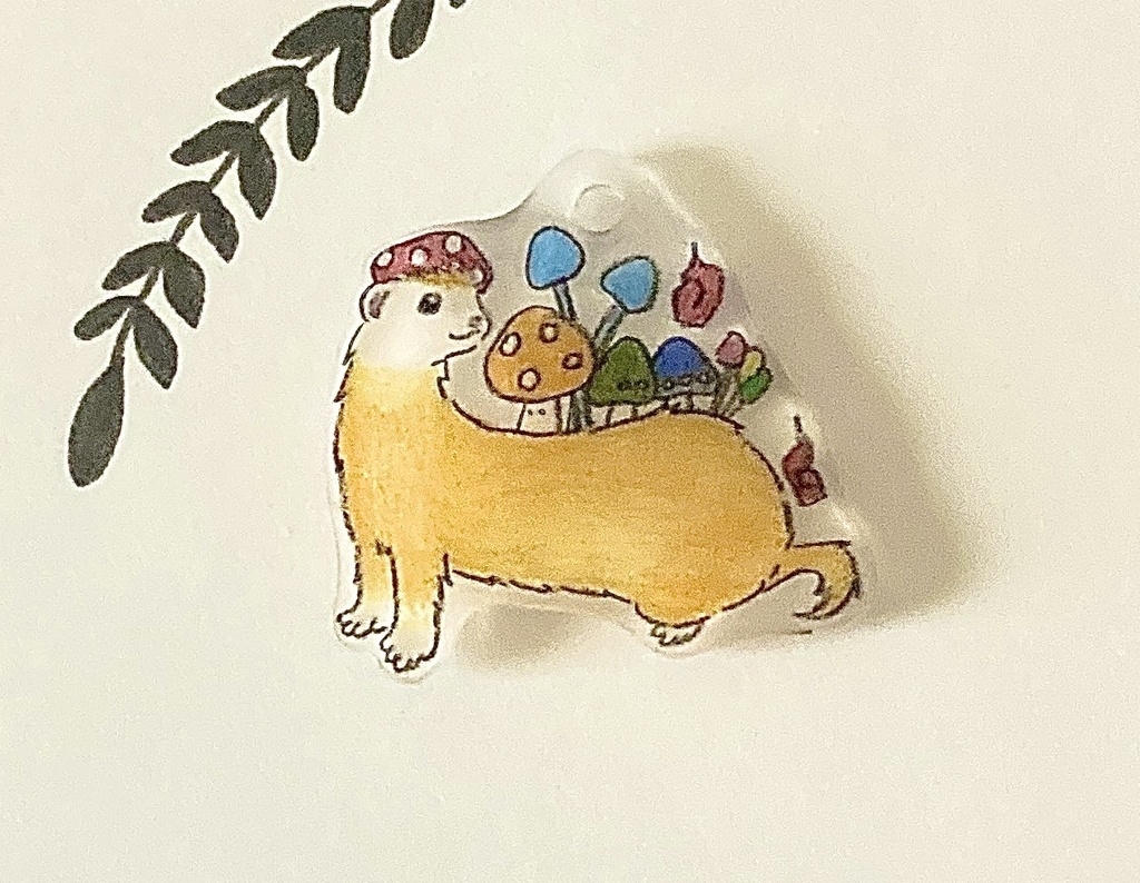 フェレット妖怪「くさびら神(くさびらがみ)」チャーム