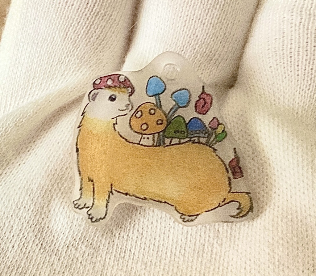 フェレット妖怪「くさびら神(くさびらがみ)」チャーム