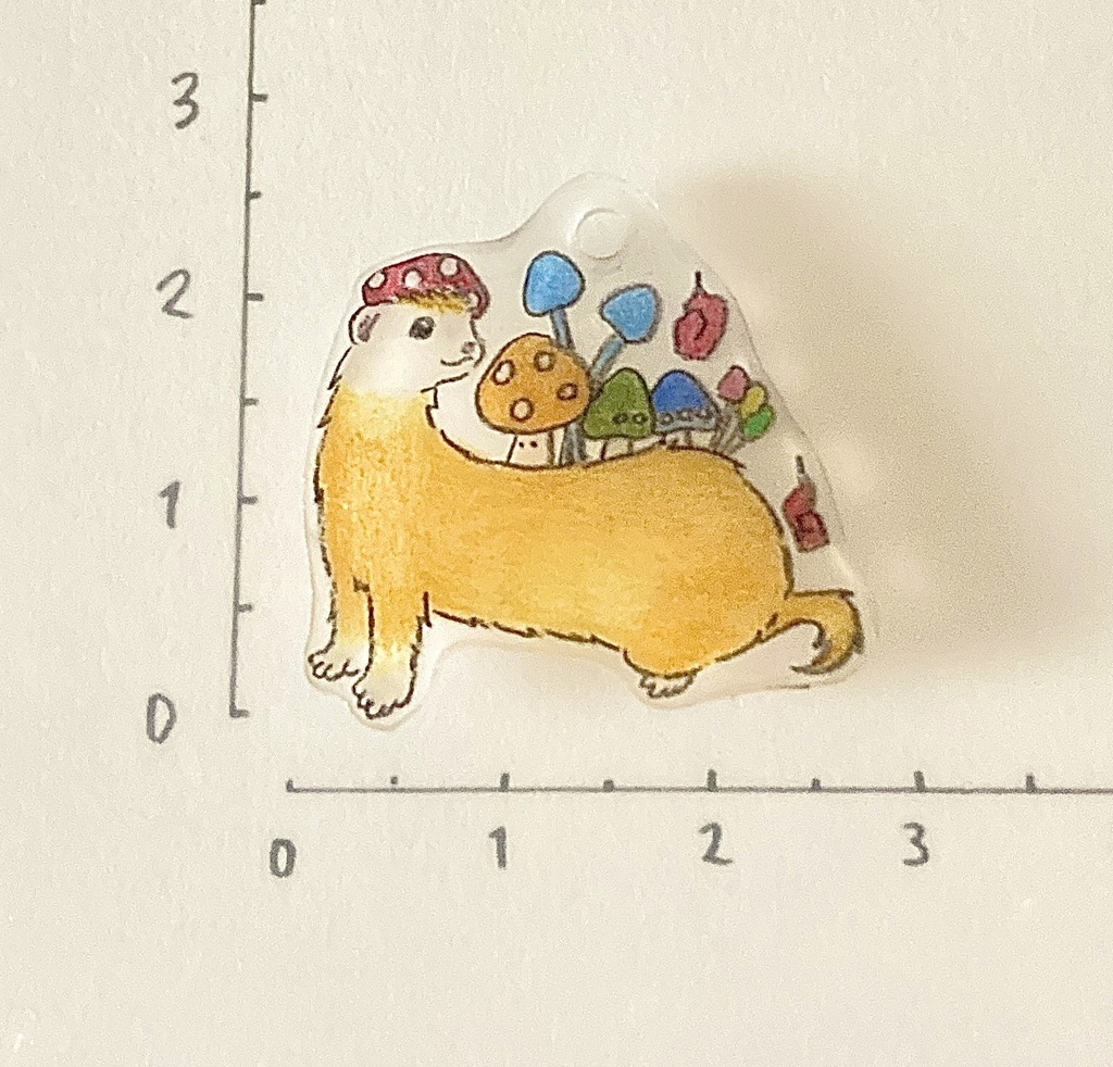 フェレット妖怪「くさびら神(くさびらがみ)」チャーム