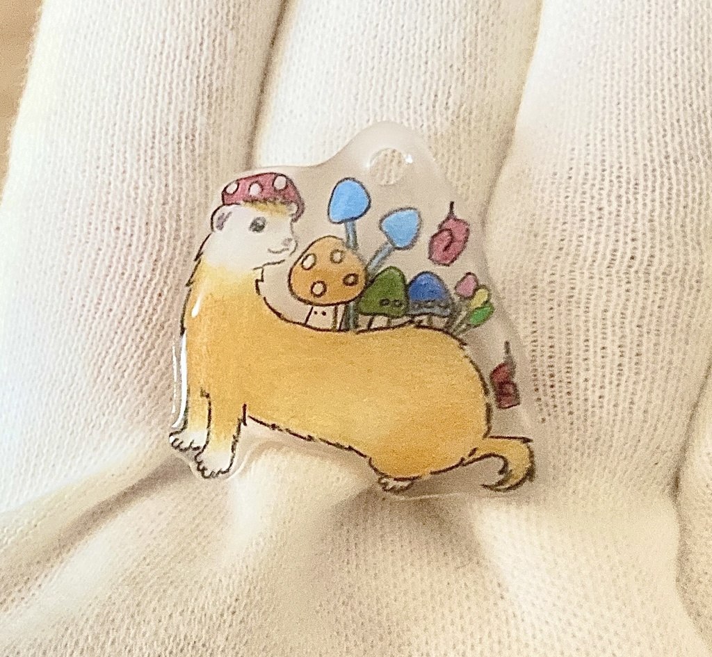 フェレット妖怪「くさびら神(くさびらがみ)」チャーム