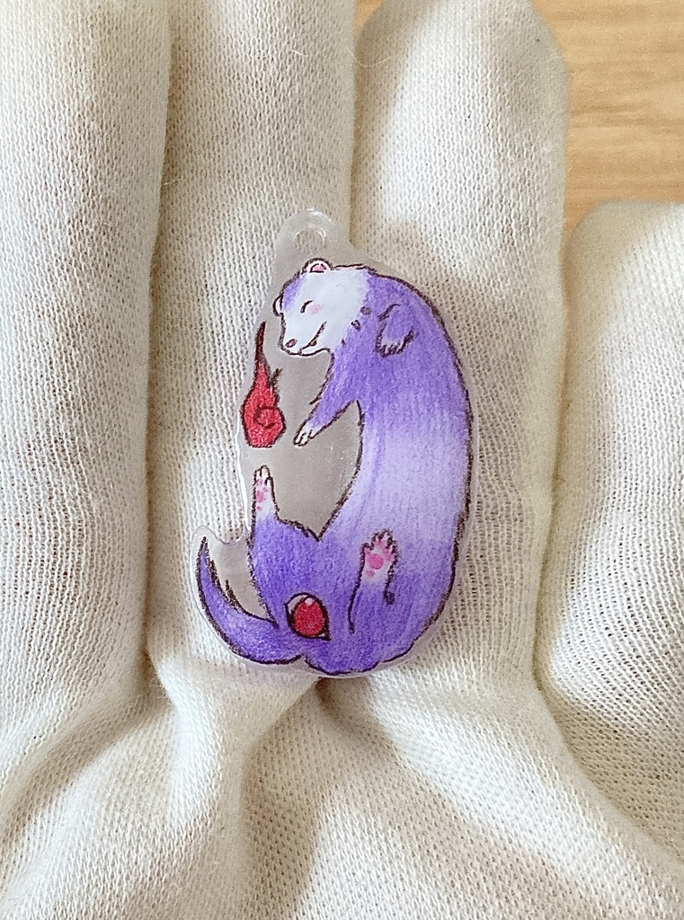 フェレット妖怪「お尻目小僧(おしりめこぞう)」チャーム