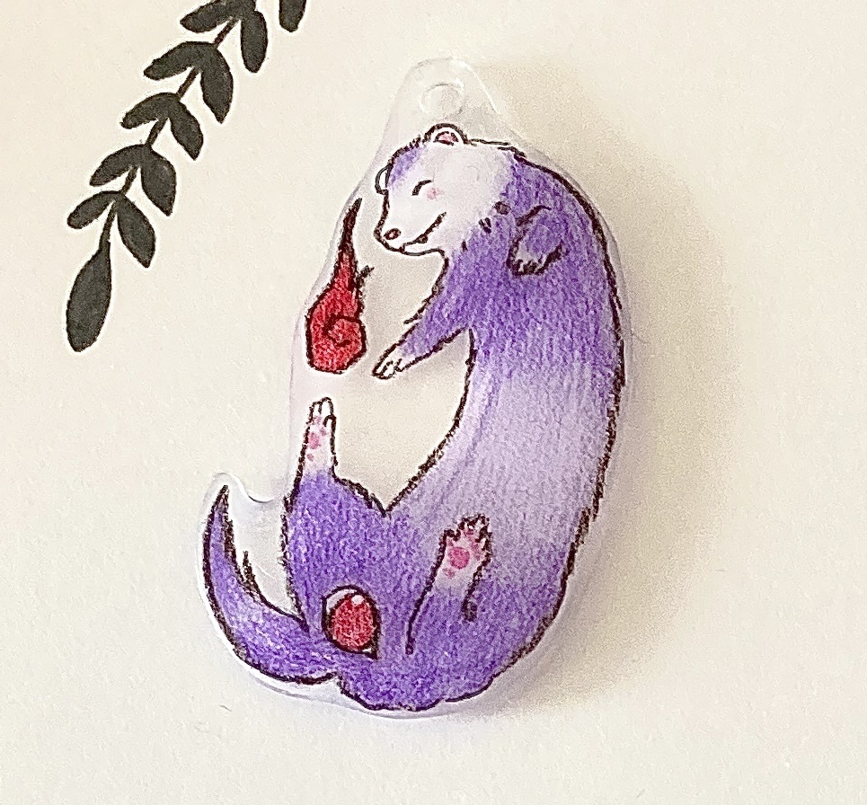 フェレット妖怪「お尻目小僧(おしりめこぞう)」チャーム