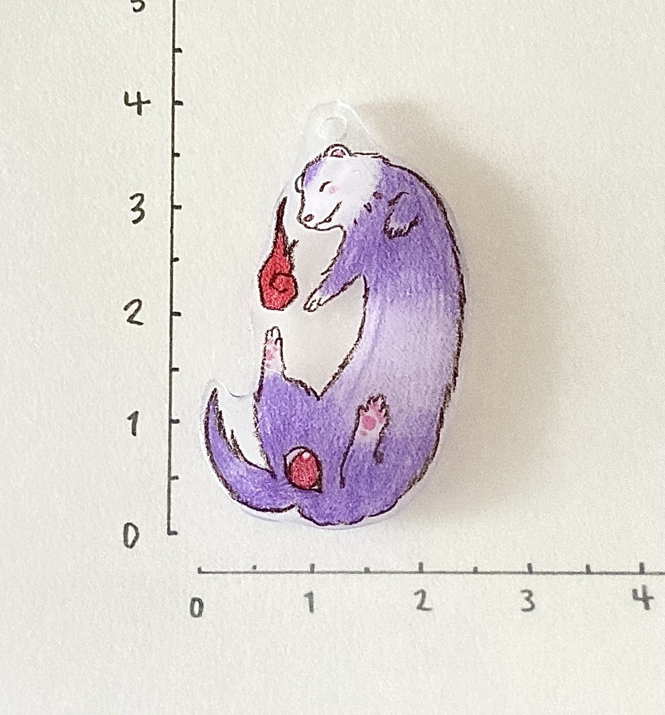 フェレット妖怪「お尻目小僧(おしりめこぞう)」チャーム