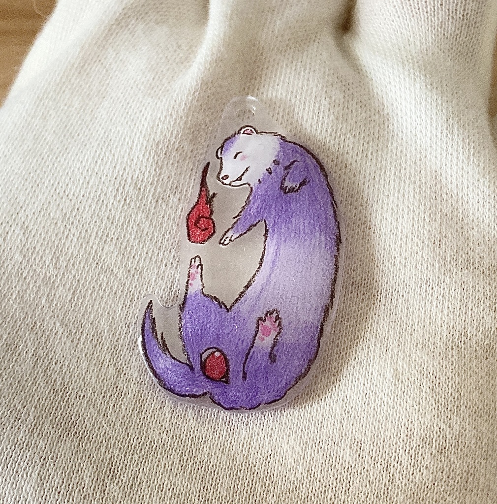 フェレット妖怪「お尻目小僧(おしりめこぞう)」チャーム