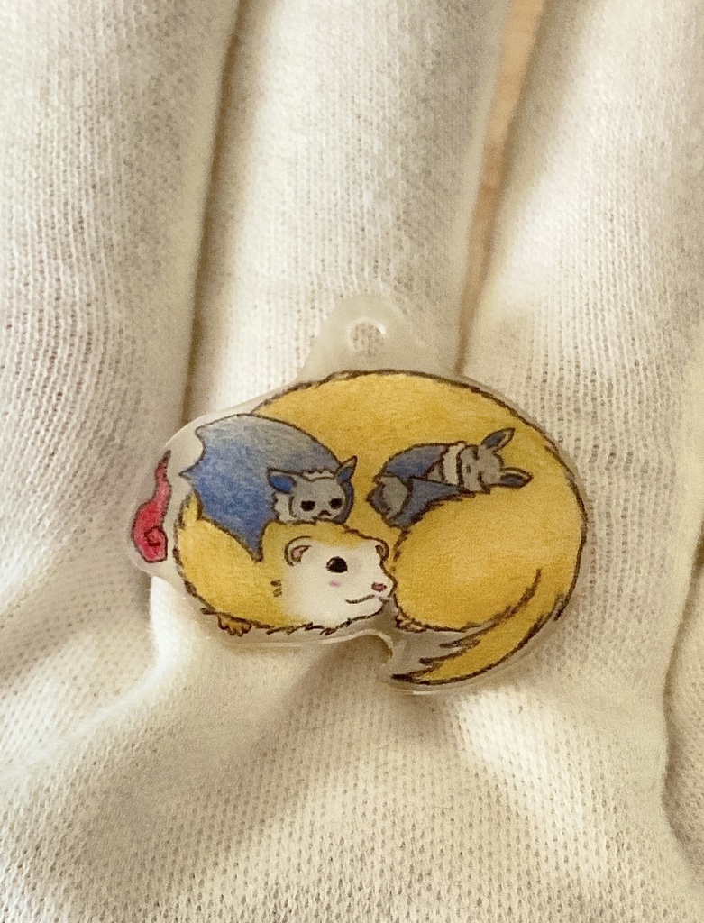 フェレット妖怪「野鉄砲(のでっぽう)」チャーム