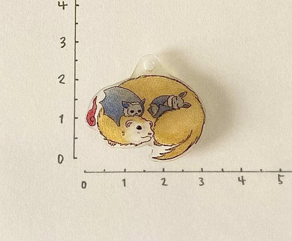 フェレット妖怪「野鉄砲(のでっぽう)」チャーム