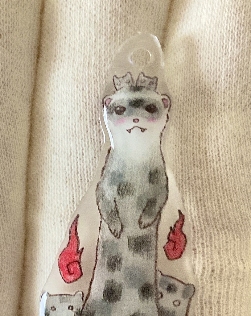 フェレット妖怪「ぬりかべ」チャーム