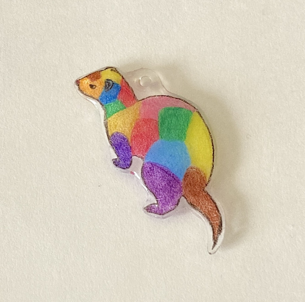 しあわせ四葉とカラフルフェレットチャーム