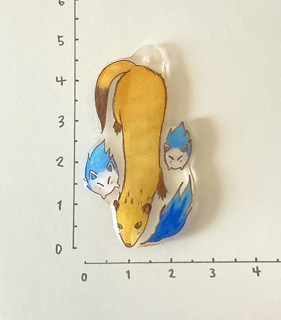 フェレット妖怪「狐火(きつねび)」チャーム