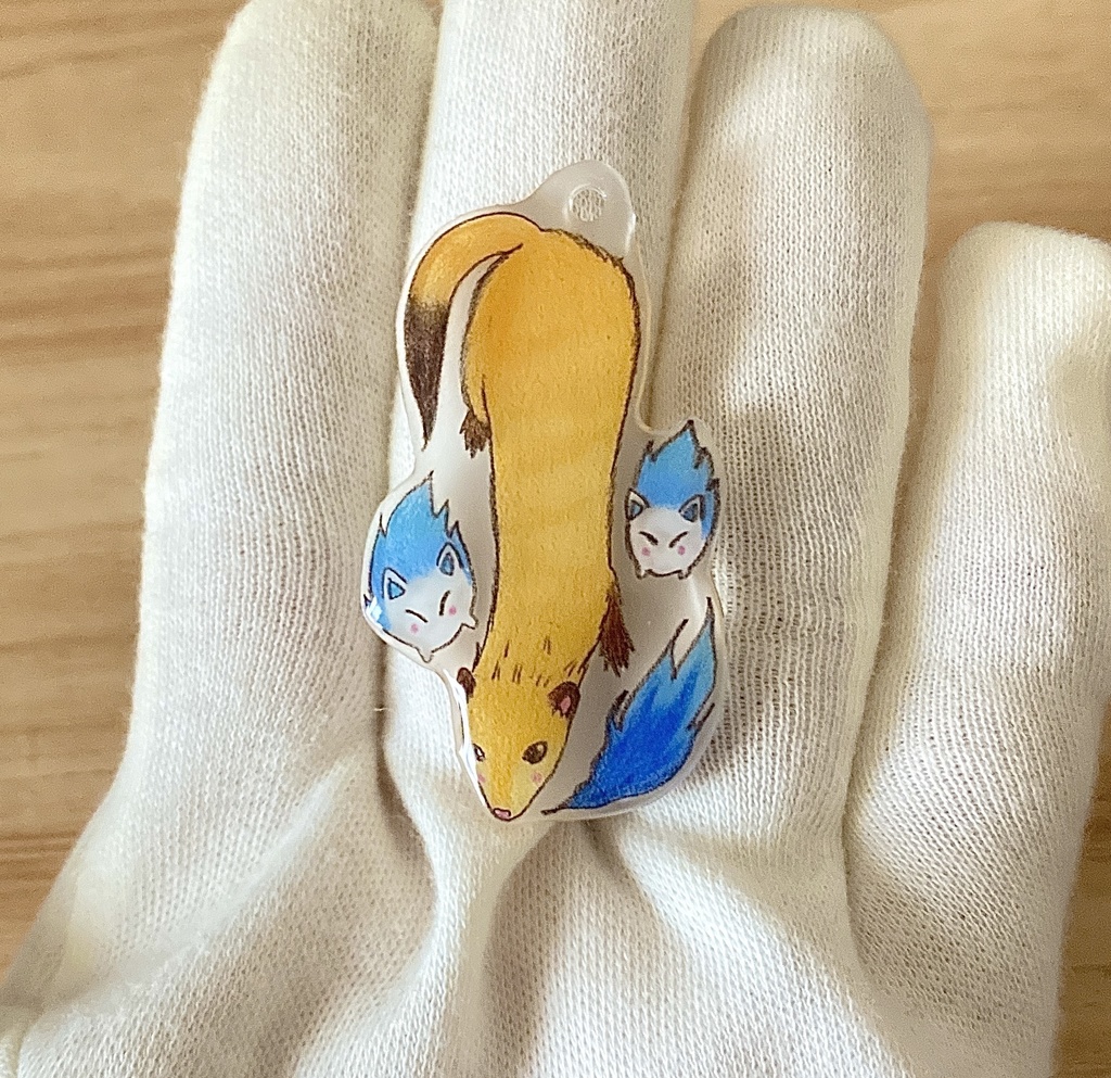 フェレット妖怪「狐火(きつねび)」チャーム