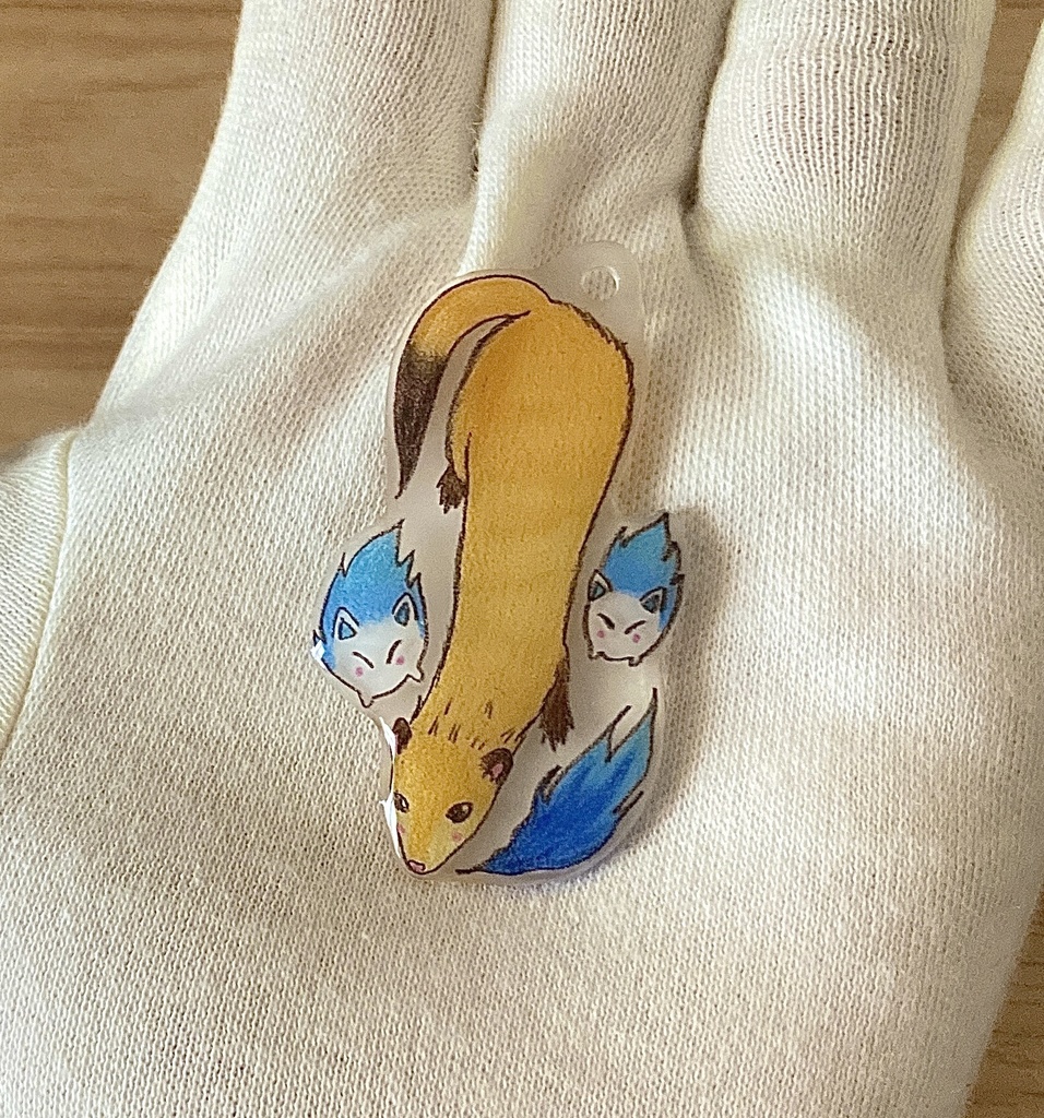 フェレット妖怪「狐火(きつねび)」チャーム