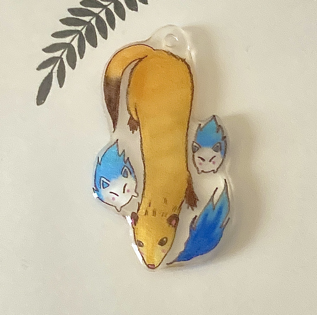 フェレット妖怪「狐火(きつねび)」チャーム