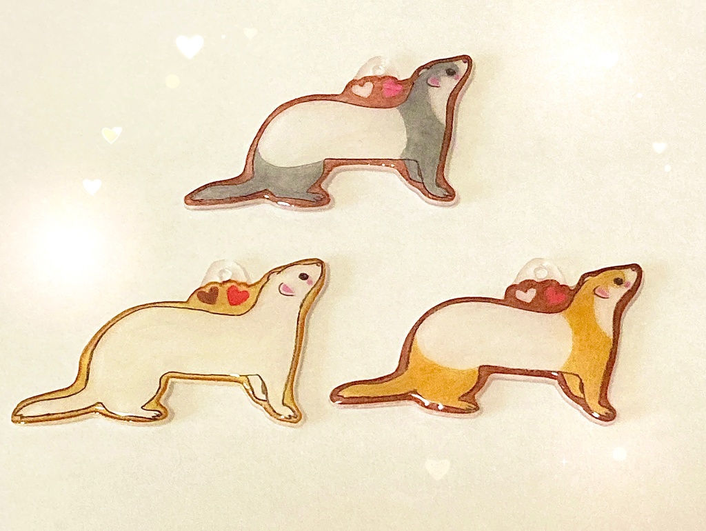 「ねぇねぇ、あそぼ！！」大好きを届けにきたフェレットチャーム(全3種)