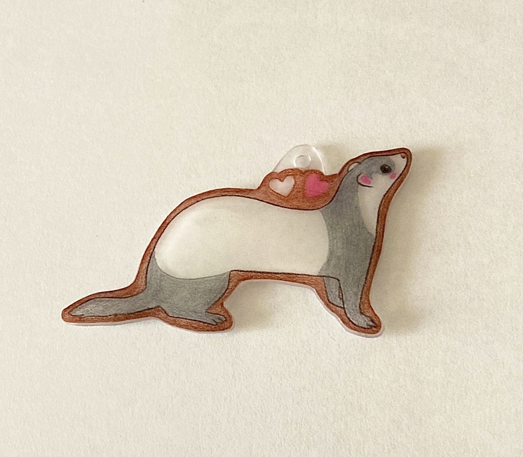 「ねぇねぇ、あそぼ!!」大好きを届けにきたフェレットチャーム(全3種)