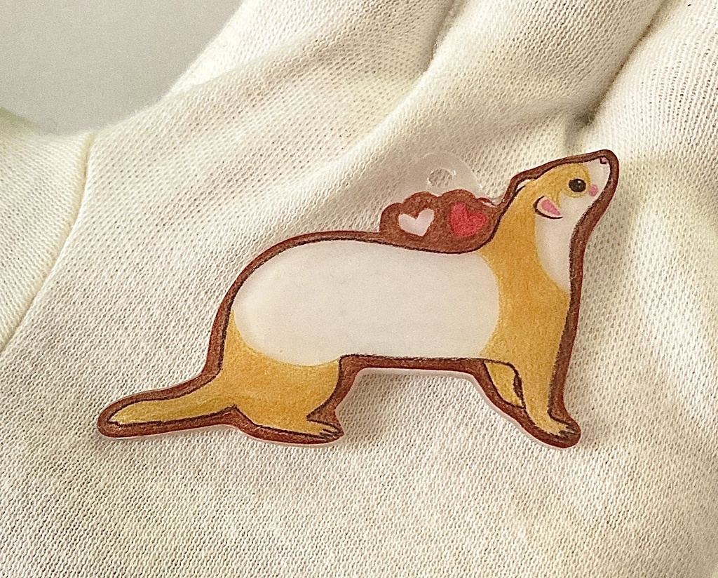 「ねぇねぇ、あそぼ!!」大好きを届けにきたフェレットチャーム(全3種)