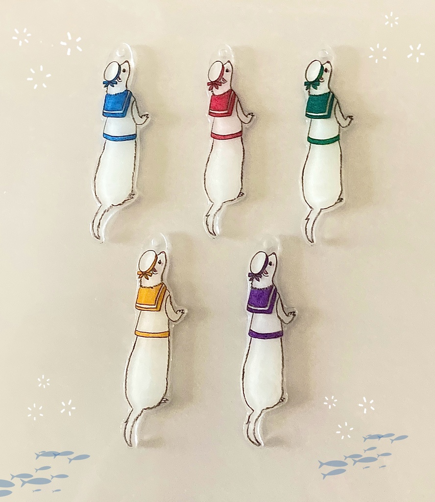 あっちに島を発見！水兵さんのフェレットチャーム（全5種）