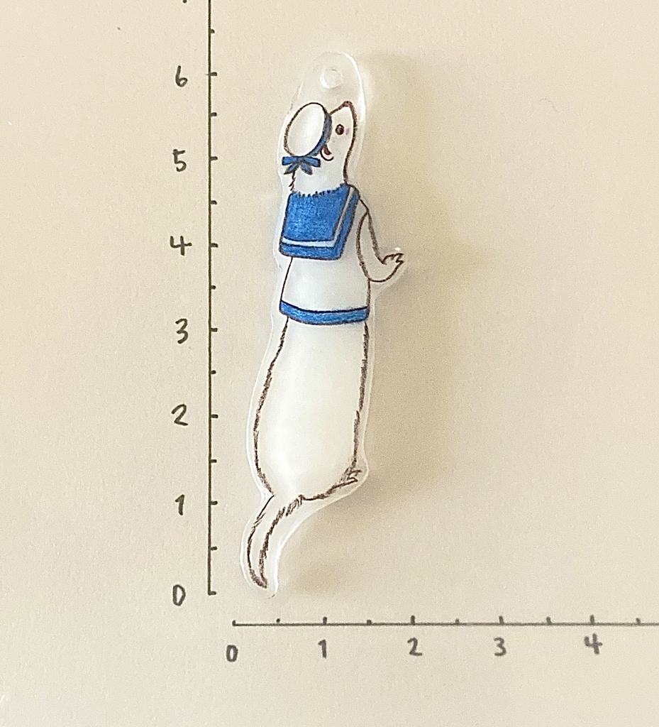 あっちに島を発見!水兵さんのフェレットチャーム(全5種)