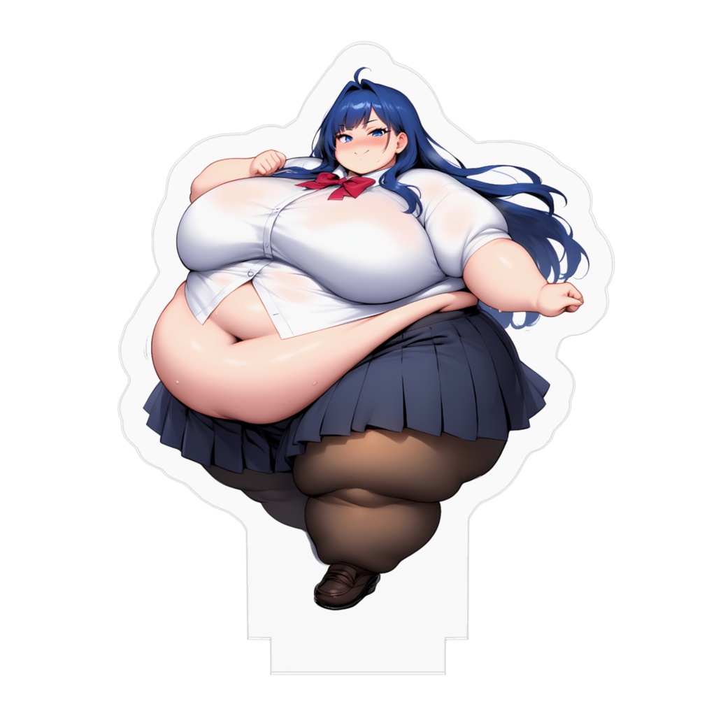 制服女子肥満化シリーズ アクリルフィギュア 青柳れいか