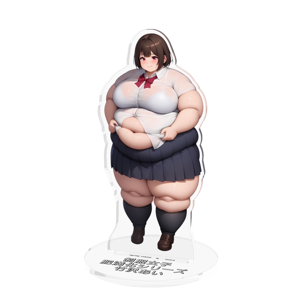 制服女子肥満化シリーズ　アクリルフィギュア　竹沢あい
